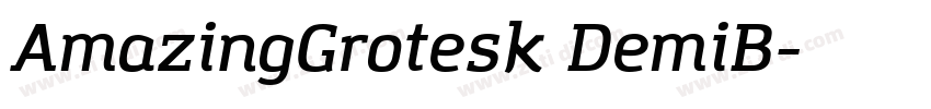 AmazingGrotesk DemiB字体转换